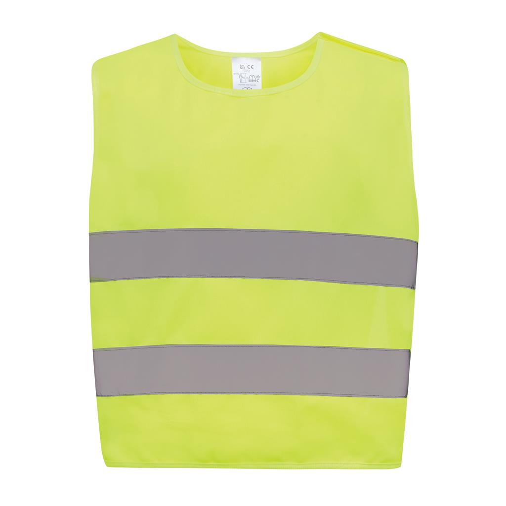 GRS recycled PET high-visibility safety vest 3-6 years - illuminated