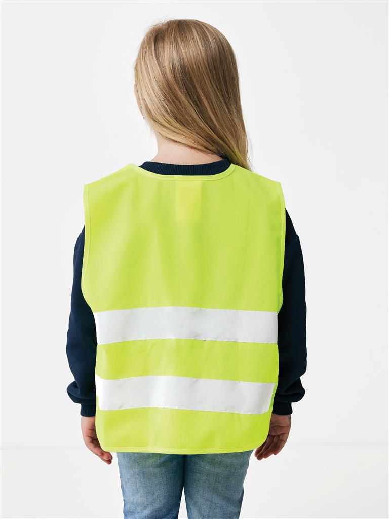 GRS recycled PET high-visibility safety vest 3-6 years - illuminated