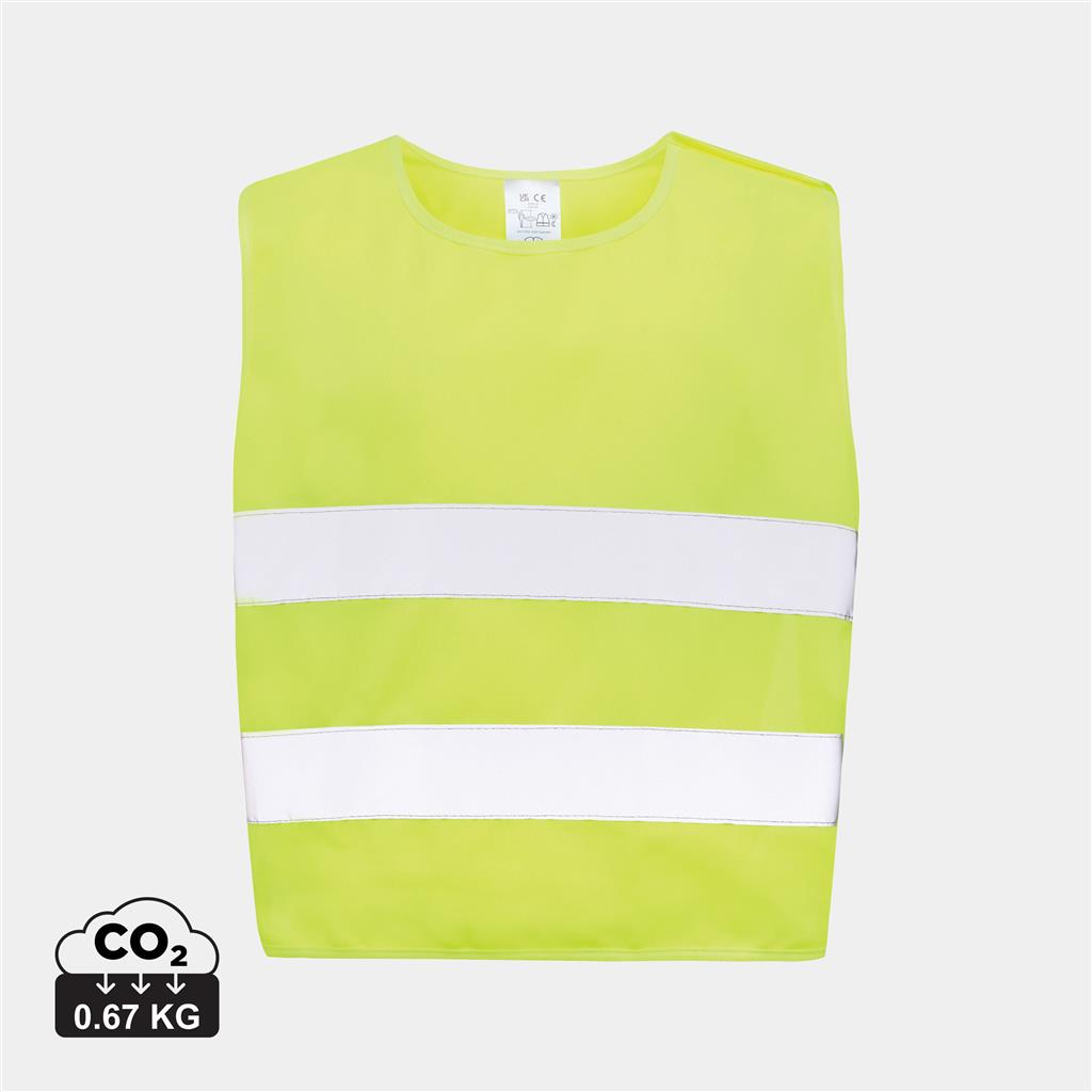 GRS recycled PET high-visibility safety vest 3-6 years - illuminated