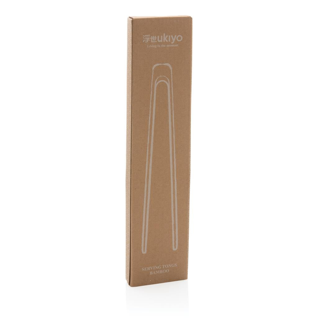 Ukiyo bamboo serving tongs - illuminated