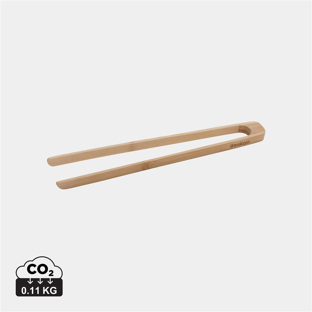 Ukiyo bamboo serving tongs - illuminated