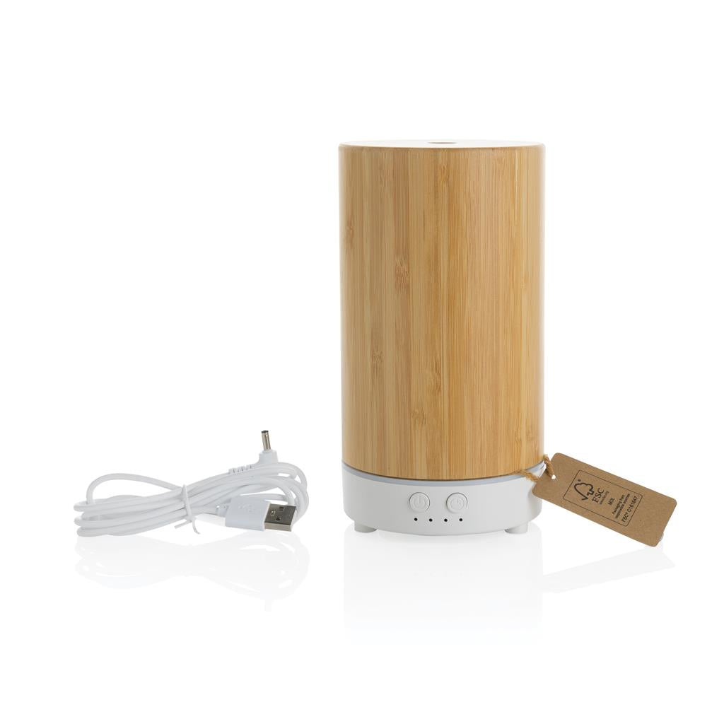 RCS recycled plastic and bamboo aroma diffuser - illuminated