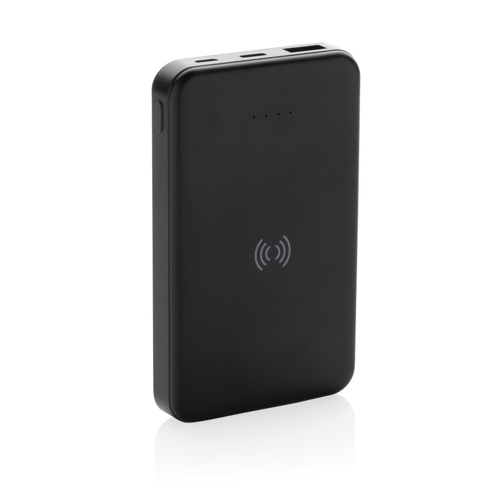 RCS recycled plastic 5.000 mAh 5W wireless powerbank - illuminated