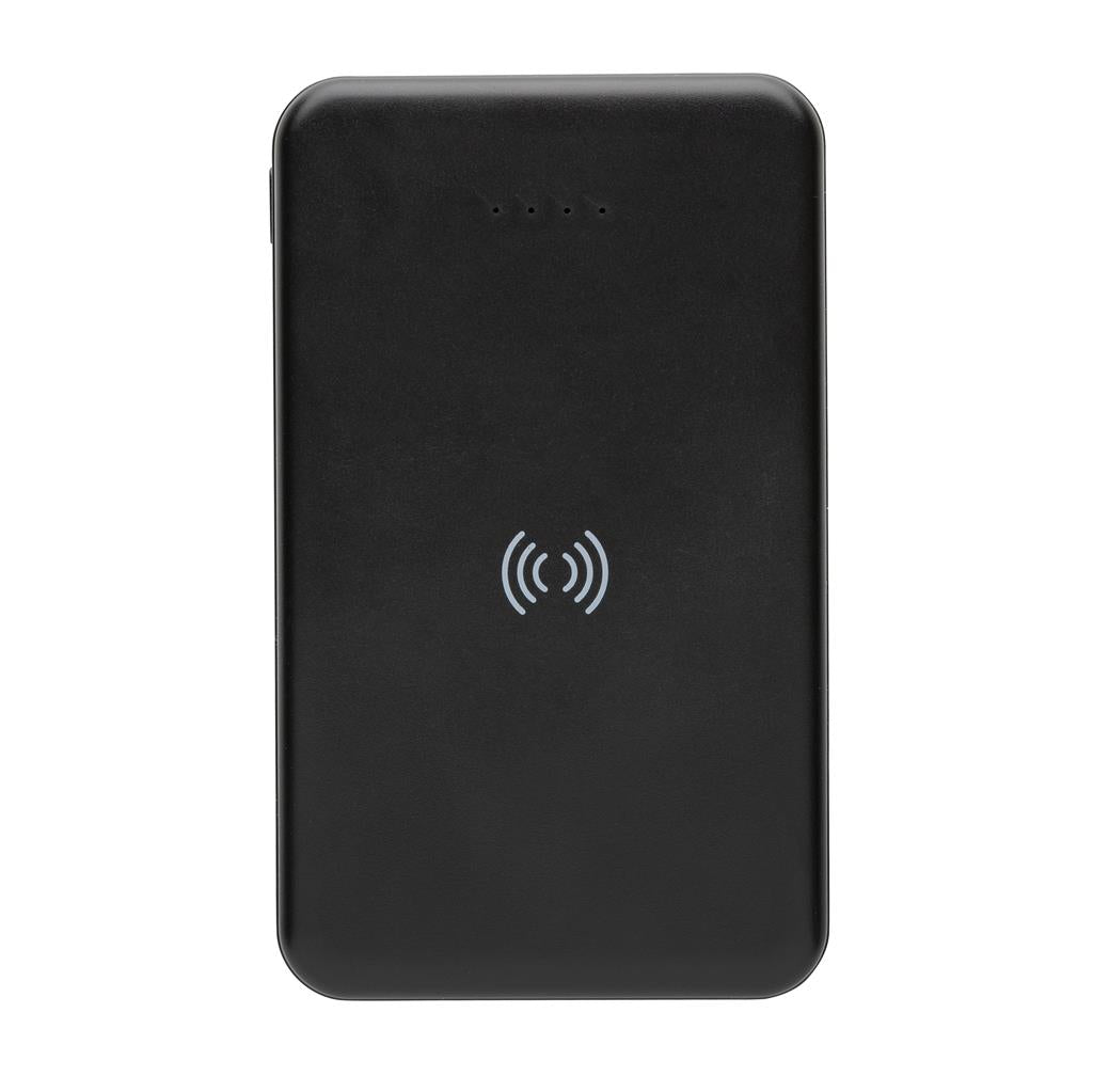 RCS recycled plastic 5.000 mAh 5W wireless powerbank - illuminated