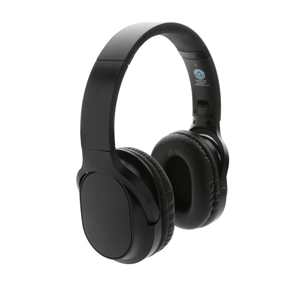 RCS recycled plastic Elite Foldable wireless headphone - illuminated