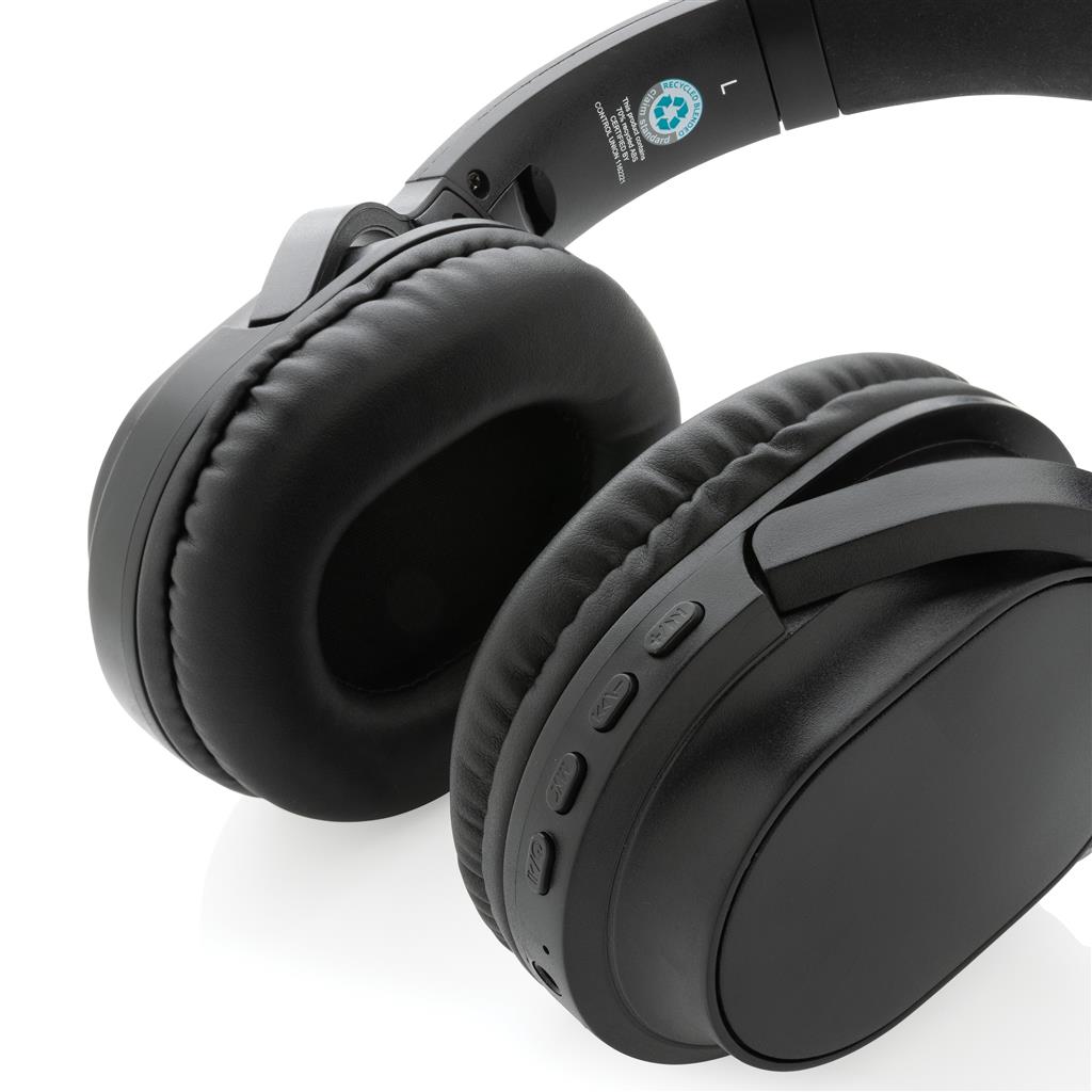 RCS recycled plastic Elite Foldable wireless headphone - illuminated