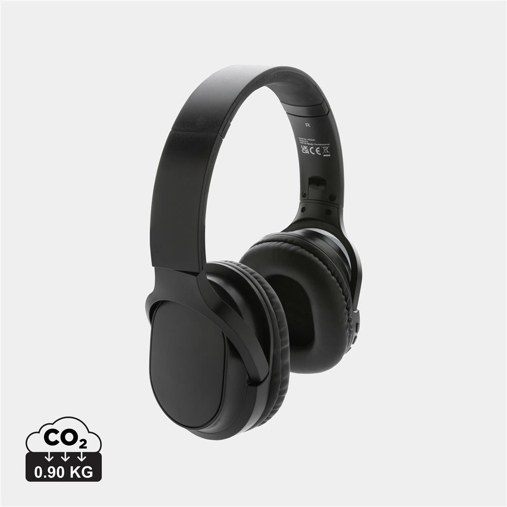 RCS recycled plastic Elite Foldable wireless headphone - illuminated