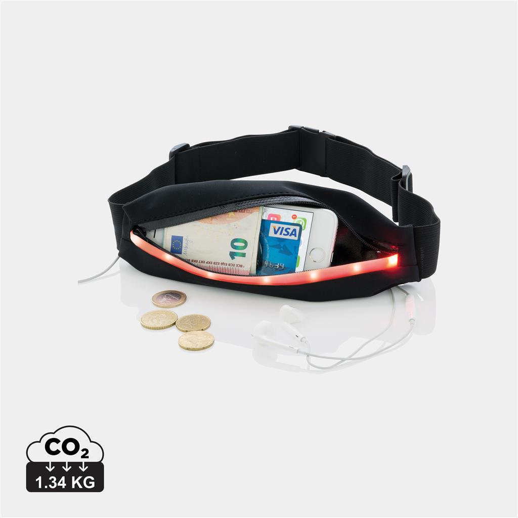 Running belt with LED - illuminated