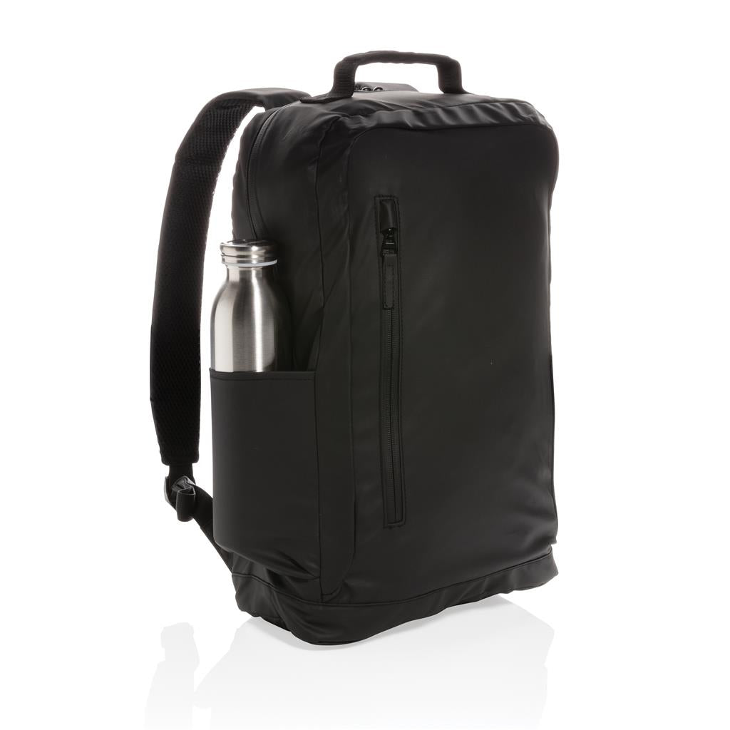 Fashion black 15.6" laptop backpack PVC free - illuminated