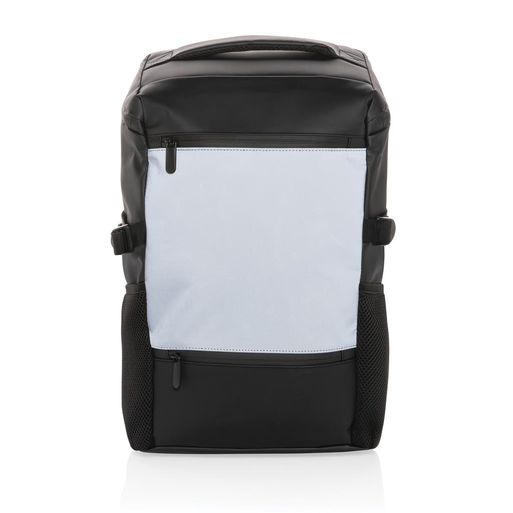 PU high visibility easy access 15.6" laptop backpack - illuminated