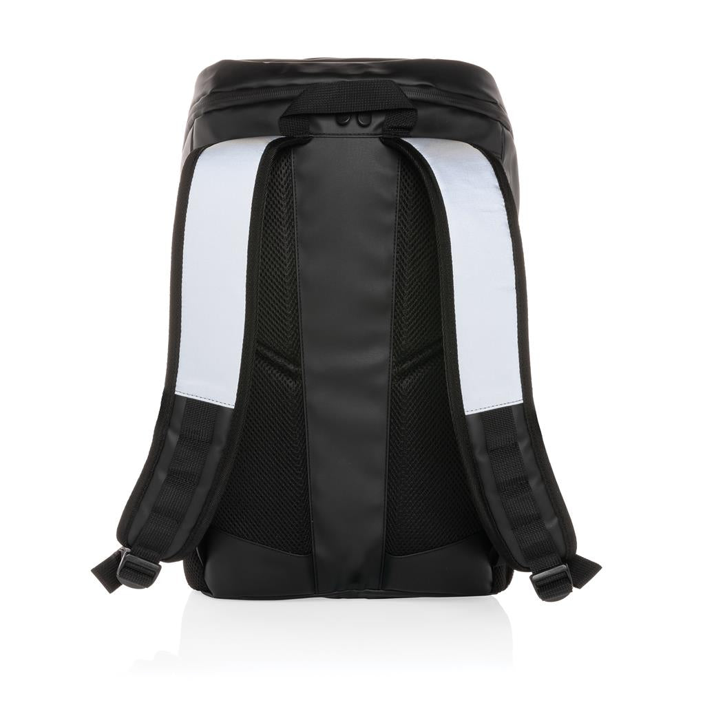 PU high visibility easy access 15.6" laptop backpack - illuminated