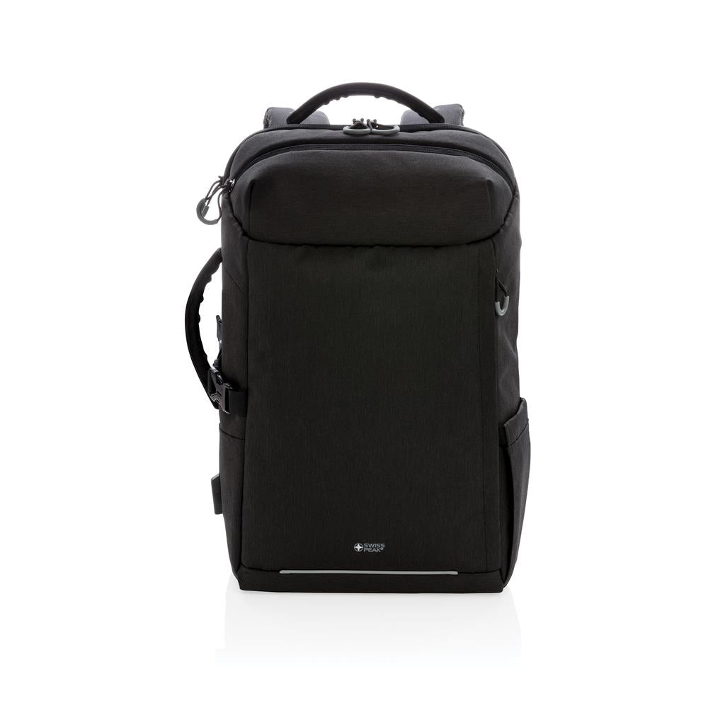 Swiss Peak AWARE™ XXL weekend travel backpack - illuminated