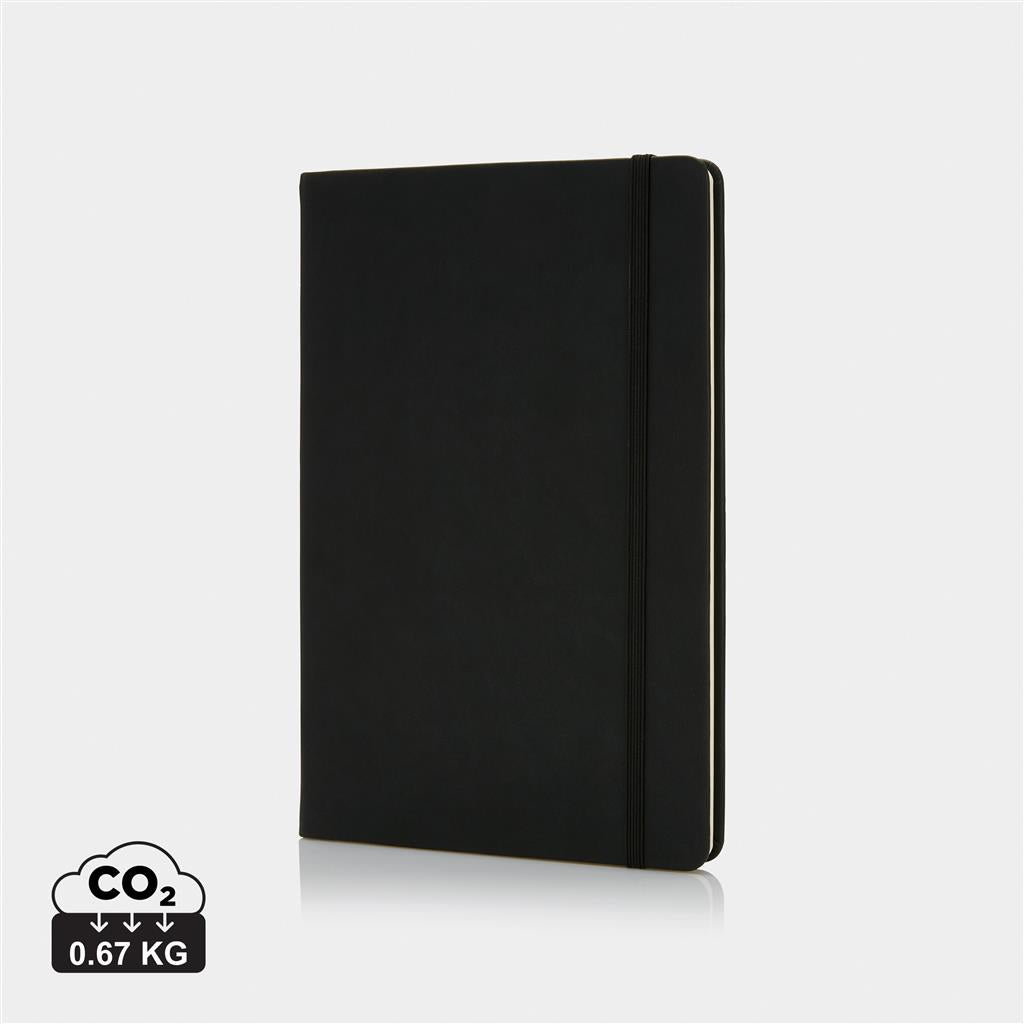 Deluxe hardcover PU A5 notebook - illuminated