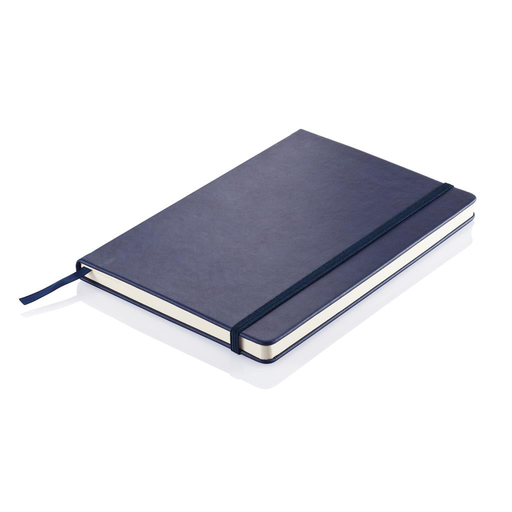 Deluxe hardcover PU A5 notebook - illuminated