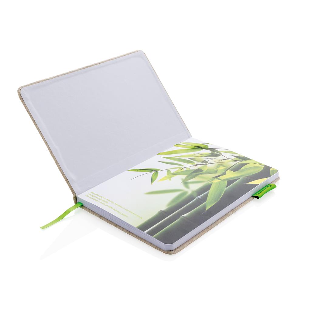 A5 jute notebook - illuminated