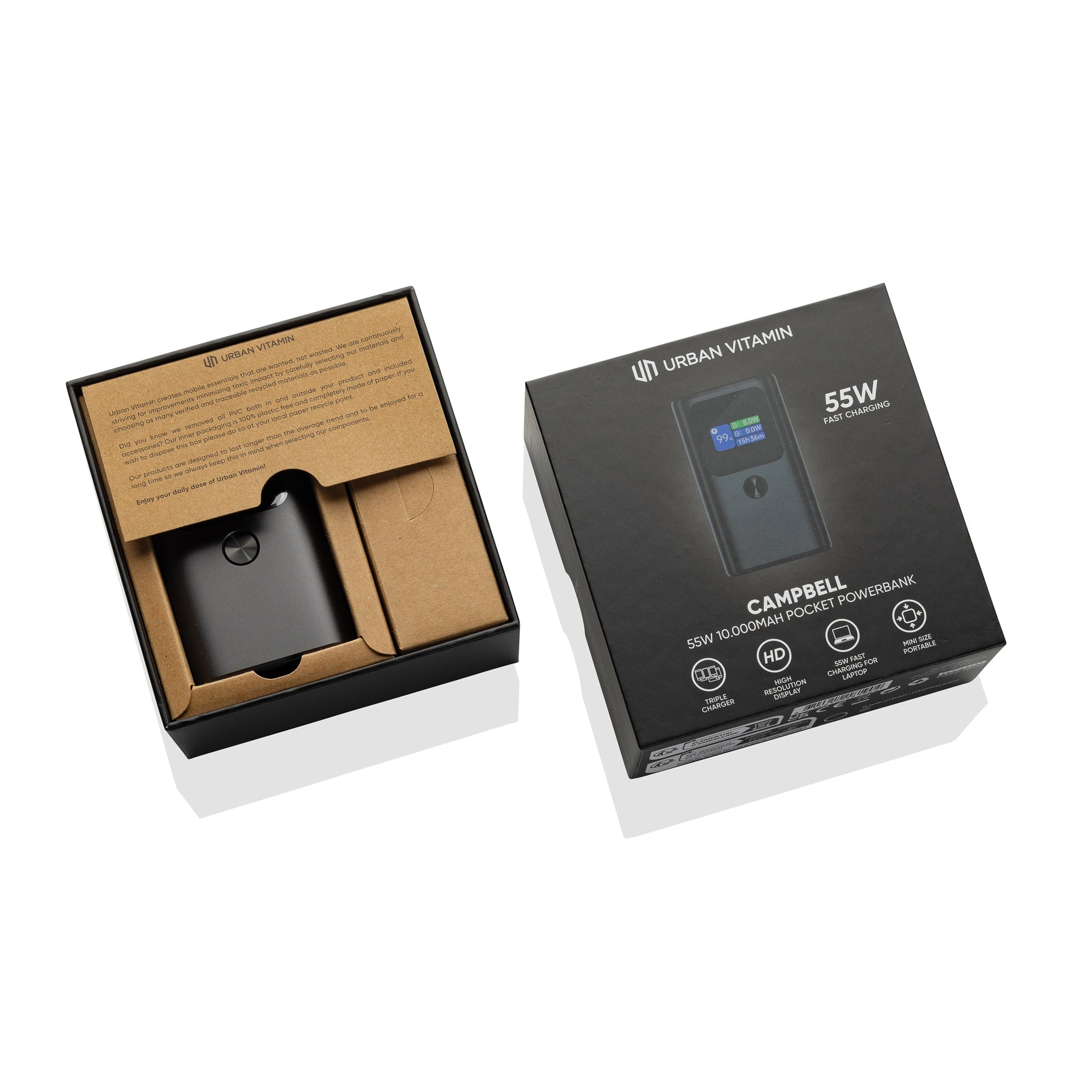 Pocket Powerbank 55W 10.000mAh - Urban Vitamin Campbell