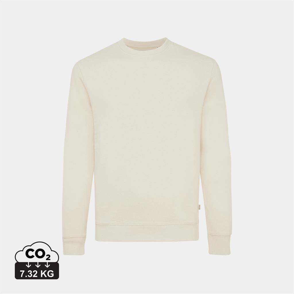 Iqoniq Denali recycled cotton crew neck undyed - illuminated