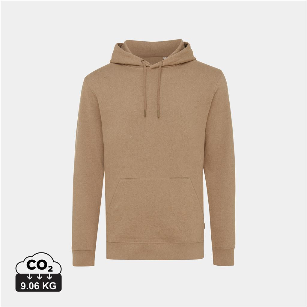 Iqoniq Torres recycled cotton hoodie undyed - illuminated