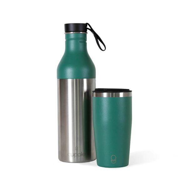 Cupple Promotional Flask Peacock