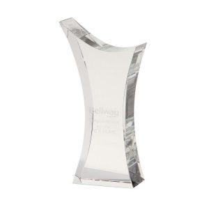Branded Glassware Optical Crystal Pointed Slope Award