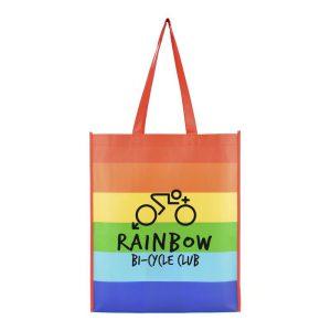 promotional shopper bag - rainbow